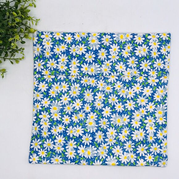 Microwave Potato Bag Baked Potato Bag Spring Blue Daisies - Picture 1 of 4